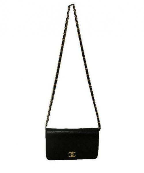 CHANEL（シャネル）CHANEL (シャネル) シングルチェーンショルダーバッグ ブラック サイズ:下記参照 5266951　マトラッセ　ラムスキン　の古着・服飾アイテム