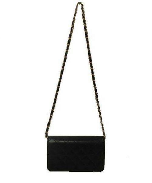 CHANEL（シャネル）CHANEL (シャネル) シングルチェーンショルダーバッグ ブラック サイズ:下記参照 5266951　マトラッセ　ラムスキン　の古着・服飾アイテム