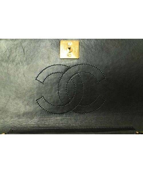 CHANEL（シャネル）CHANEL (シャネル) シングルチェーンショルダーバッグ ブラック サイズ:下記参照 5266951　マトラッセ　ラムスキン　の古着・服飾アイテム