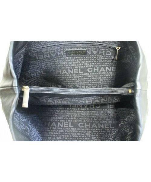CHANEL（シャネル）CHANEL (シャネル) キャビアスキンココマークトートバッグ ブラック サイズ:下記参照 8392080の古着・服飾アイテム