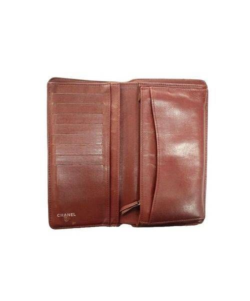 CHANEL（シャネル）CHANEL (シャネル) ココマークキャビアスキンマトラッセ2つ折り長財布 ブラック サイズ:下記参照 15608385の古着・服飾アイテム