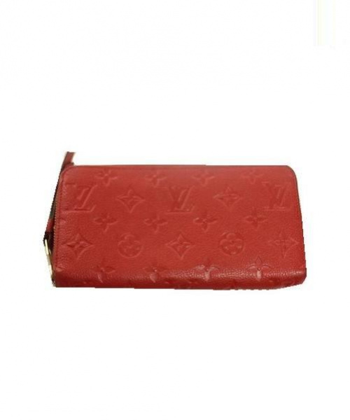 LOUIS VUITTON（ルイ ヴィトン）LOUIS VUITTON (ルイヴィトン) ジッピーウォレット レッド サイズ:- モノグラム・アンプラント M41858 SP3154 ジッピーウォレットの古着・服飾アイテム