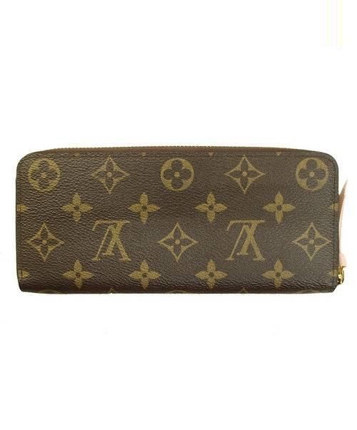LOUIS VUITTON（ルイ ヴィトン）LOUIS VUITTON (ルイヴィトン) ポルトフォイユ・クレマンス ローズ ブラウン サイズ:- モノグラム M61298 CA2126 ポルトフォイユ・クレマンス ローズの古着・服飾アイテム