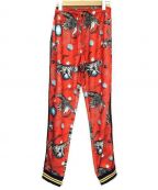 GUCCIグッチ）の古着「スウェットパンツ」｜レッド×ネイビー