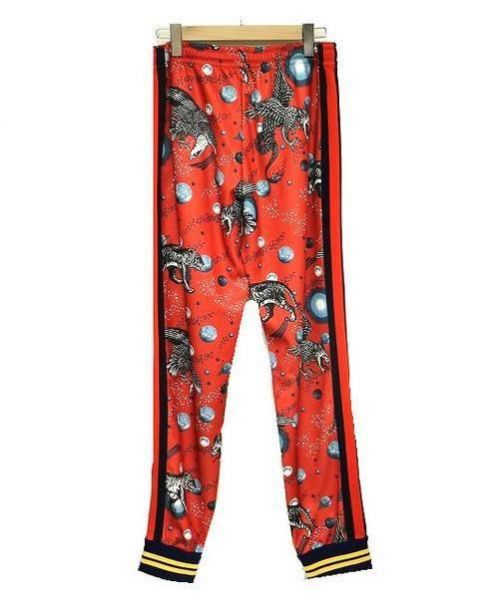 GUCCI（グッチ）GUCCI (グッチ) スウェットパンツ レッド×ネイビー サイズ:M 未使用品 Galaxy Animal Print Pantsの古着・服飾アイテム