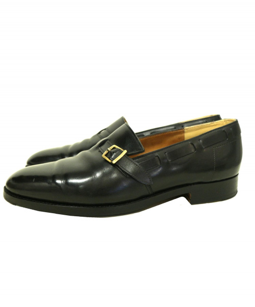 JOHN LOBB（ジョンロブ）JOHN LOBB (ジョン ロブ) シングルストラップシューズ ブラック サイズ:8EE DICKの古着・服飾アイテム