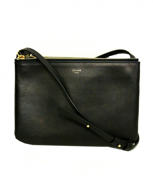 CELINE（セリーヌ）CELINE (セリーヌ) トリオスモールショルダーバッグ ブラック サイズ:下記参照 S-SL-4137の古着・服飾アイテム