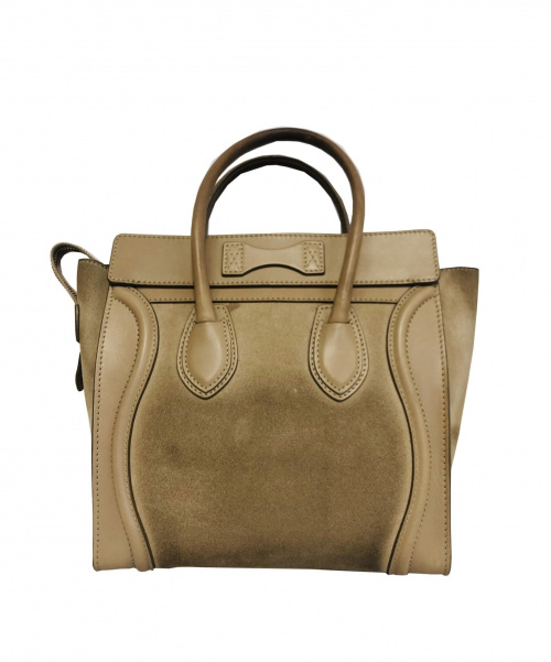 CELINE（セリーヌ）CELINE (セリーヌ) ラゲージ　マイクロショッパー ベージュ  S-ZP-1101  ナノの古着・服飾アイテム