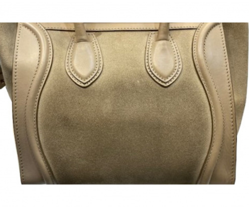 CELINE（セリーヌ）CELINE (セリーヌ) ラゲージ　マイクロショッパー ベージュ  S-ZP-1101  ナノの古着・服飾アイテム