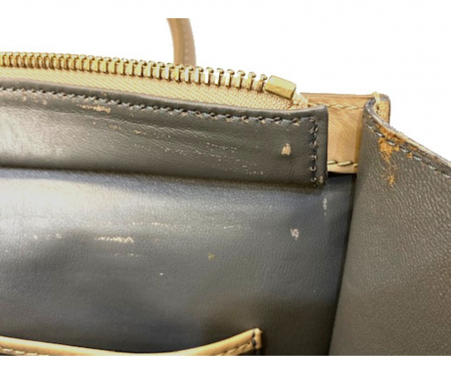CELINE（セリーヌ）CELINE (セリーヌ) ラゲージ　マイクロショッパー ベージュ  S-ZP-1101  ナノの古着・服飾アイテム