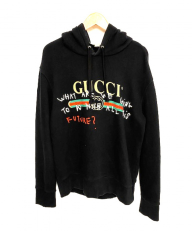 希少　新品未使用　箱　タグ付き　GUCCI ヴィンテージろパーカー ブラック 2020103120221805601.jpeg