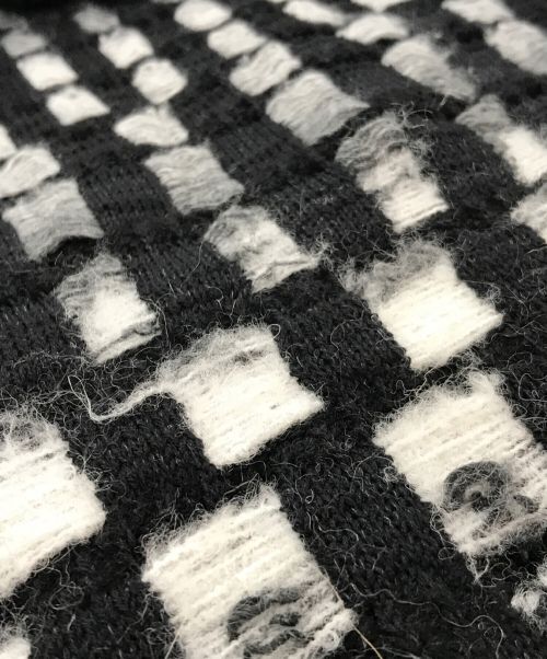 SUPREME（シュプリーム）SUPREME (シュプリーム) グラデーション ニット ジップ ポロシャツ ブラック サイズ:Lの古着・服飾アイテム