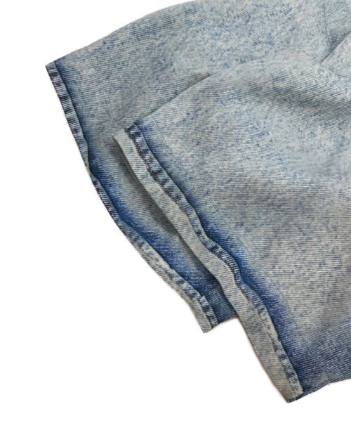 DIESEL（ディーゼル）DIESEL (ディーゼル) デニム ウォッシュ加工 ボーリング シャツ ブルー サイズ:52の古着・服飾アイテム