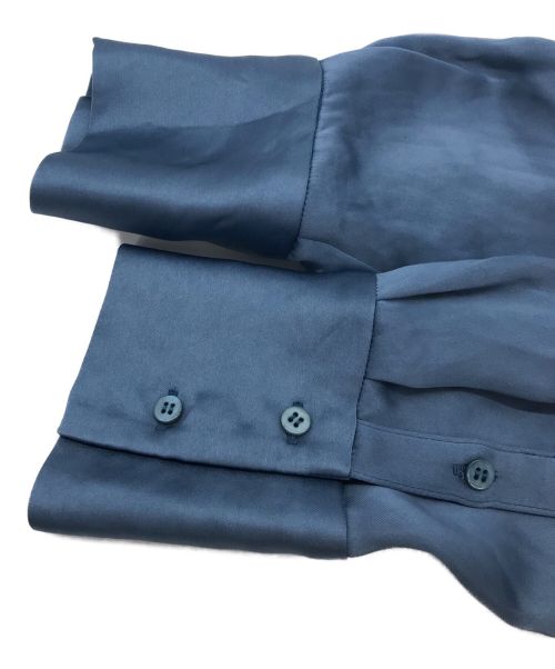 ETRE TOKYO（エトレトウキョウ）ETRE TOKYO (エトレトウキョウ) ルージーサテンシャツ ブルー サイズ:Fの古着・服飾アイテム