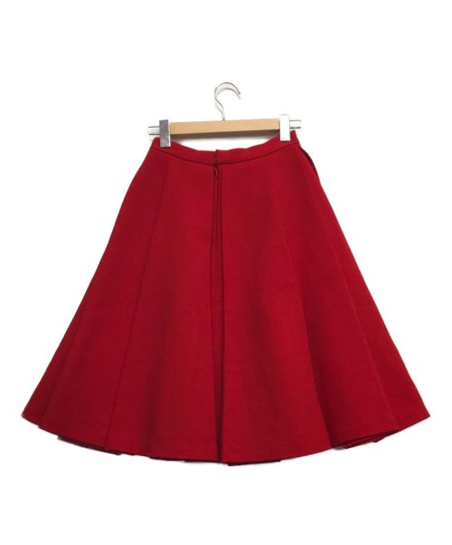 ENFOLD（エンフォルド）ENFOLD (エンフォルド) タックグログランタックスカート レッド サイズ:36の古着・服飾アイテム