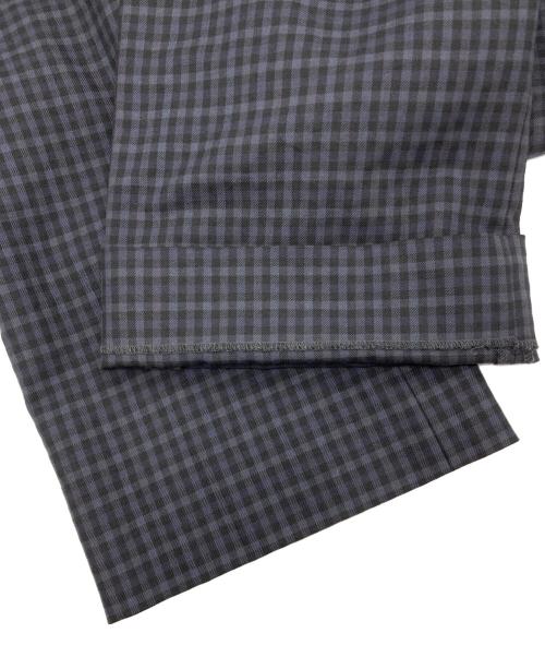 LAD MUSICIAN（ラッドミュージシャン）LAD MUSICIAN (ラッドミュージシャン) WOOL DARK GUN CLUB 2TUCK SLIM FLARE/ウール2タックスリムフレアパンツ ブラック サイズ:42の古着・服飾アイテム