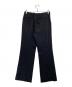 LAD MUSICIAN (ラッドミュージシャン) WOOL DARK GUN CLUB 2TUCK SLIM FLARE/ウール2タックスリムフレアパンツ ブラック サイズ:42：3000円