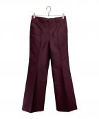 TOGA ARCHIVESトーガアーカイブス）の古着「WOOL BONDING PANTS/ストレートパンツ」｜レッド