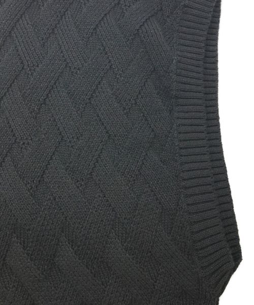 PUBLIC TOKYO（パブリックトウキョウ）PUBLIC TOKYO (パブリックトウキョウ) スタックラインニットベスト ブラック サイズ:FREEの古着・服飾アイテム