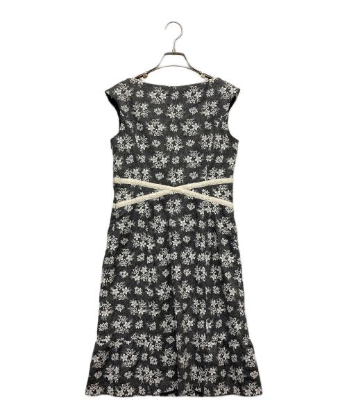 TOCCA（トッカ）TOCCA (トッカ) ノースリーフフラワー刺繍ワンピース グレー サイズ:2の古着・服飾アイテム