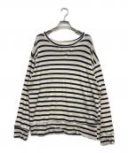 CP Shadesシーピーシェイズ）の古着「ボーダーニット」｜ネイビー×ホワイト