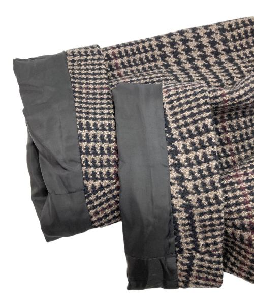 lownn（ローン）lownn (ローン) チェックウールオーバーコート グレー サイズ:48の古着・服飾アイテム