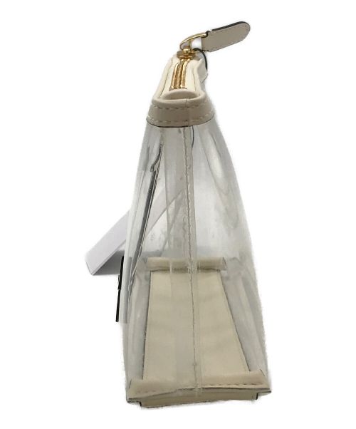 LAUREN RALPH LAUREN（ローレンラルフローレン）LAUREN RALPH LAUREN (ローレンラルフローレン) Top Zip Cosmetic Bag ホワイトの古着・服飾アイテム