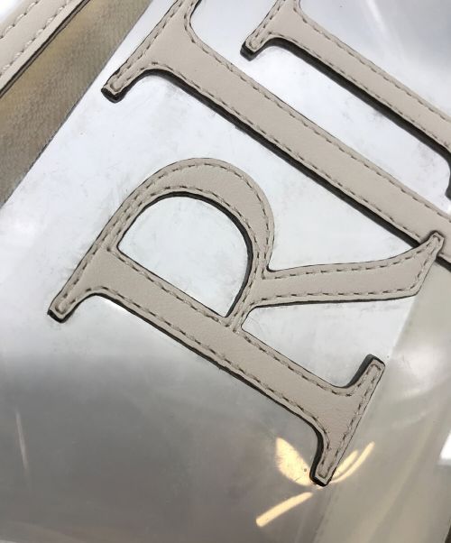 LAUREN RALPH LAUREN（ローレンラルフローレン）LAUREN RALPH LAUREN (ローレンラルフローレン) Top Zip Cosmetic Bag ホワイトの古着・服飾アイテム