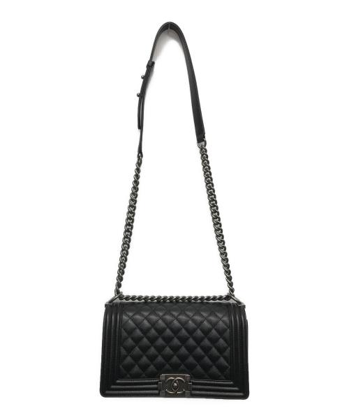 CHANEL（シャネル）CHANEL (シャネル) チェーンショルダーバッグ ブラックの古着・服飾アイテム
