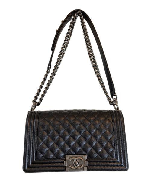 CHANEL（シャネル）CHANEL (シャネル) チェーンショルダーバッグ ブラックの古着・服飾アイテム