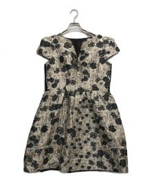 PAULE KA（ポールカ）の古着「総柄ノースリーブワンピース」｜グレー