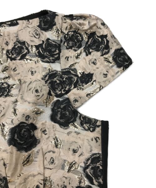 PAULE KA（ポールカ）PAULE KA (ポールカ) 総柄ノースリーブワンピース グレー サイズ:40の古着・服飾アイテム