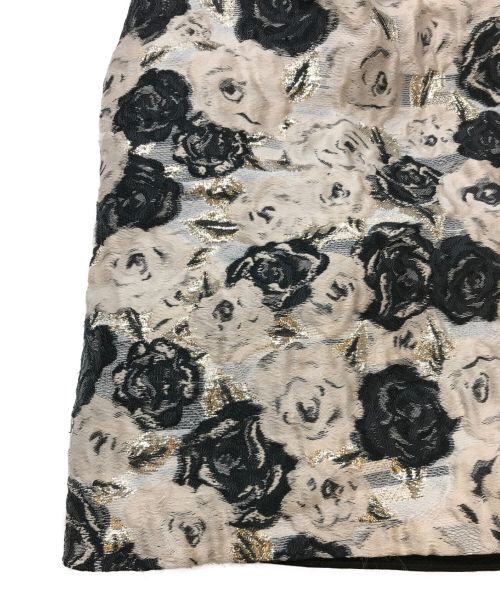 PAULE KA（ポールカ）PAULE KA (ポールカ) 総柄ノースリーブワンピース グレー サイズ:40の古着・服飾アイテム