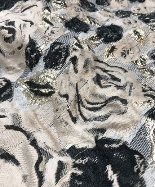 PAULE KA（ポールカ）PAULE KA (ポールカ) 総柄ノースリーブワンピース グレー サイズ:40の古着・服飾アイテム