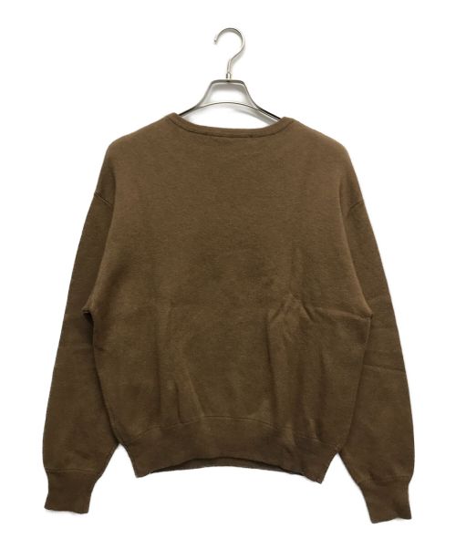 FRAMeWORK（フレームワーク）FRAMeWORK (フレームワーク) Dessert ロゴ ニット ブラウン サイズ:記載無の古着・服飾アイテム