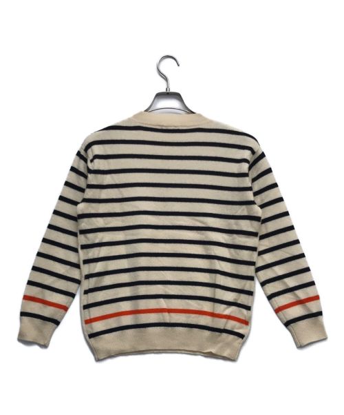 DEMYLEE（デミリー）DEMYLEE (デミリー) カシミヤボーダーニット アイボリー サイズ:Sの古着・服飾アイテム