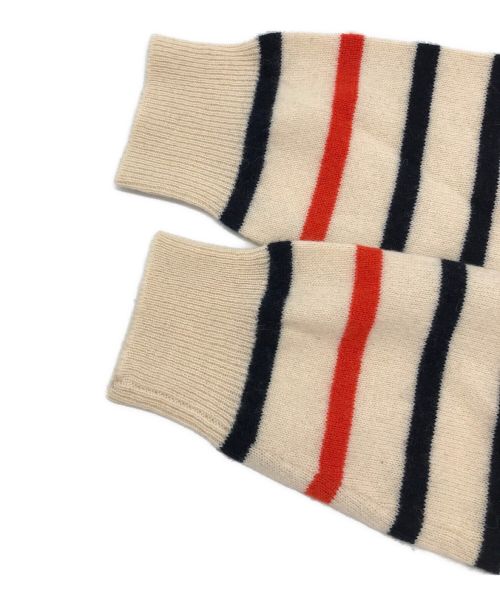 DEMYLEE（デミリー）DEMYLEE (デミリー) カシミヤボーダーニット アイボリー サイズ:Sの古着・服飾アイテム