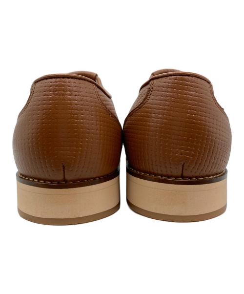 Paul Stuart（ポールスチュアート）Paul Stuart (ポールスチュアート) レザーグルカサンダル ブラウン サイズ:27 EEEの古着・服飾アイテム