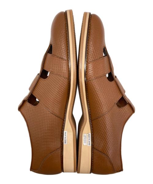 Paul Stuart（ポールスチュアート）Paul Stuart (ポールスチュアート) レザーグルカサンダル ブラウン サイズ:27 EEEの古着・服飾アイテム