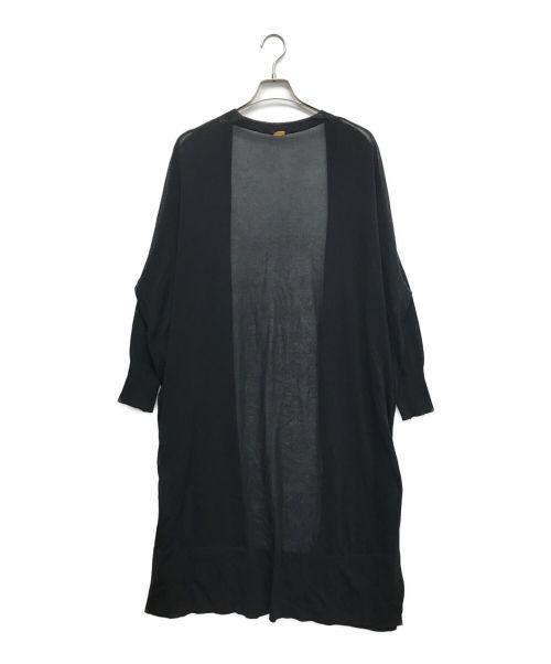 MUSE de Deuxieme Classe（ミューズ ドゥーズィエム クラス）MUSE de Deuxieme Classe (ミューズ ドゥーズィエム クラス) Vネックロングカーディガン ブラック サイズ:記載無の古着・服飾アイテム