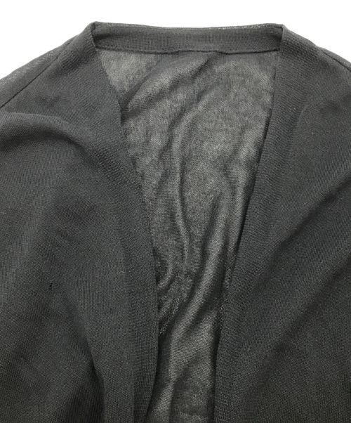 MUSE de Deuxieme Classe（ミューズ ドゥーズィエム クラス）MUSE de Deuxieme Classe (ミューズ ドゥーズィエム クラス) Vネックロングカーディガン ブラック サイズ:記載無の古着・服飾アイテム