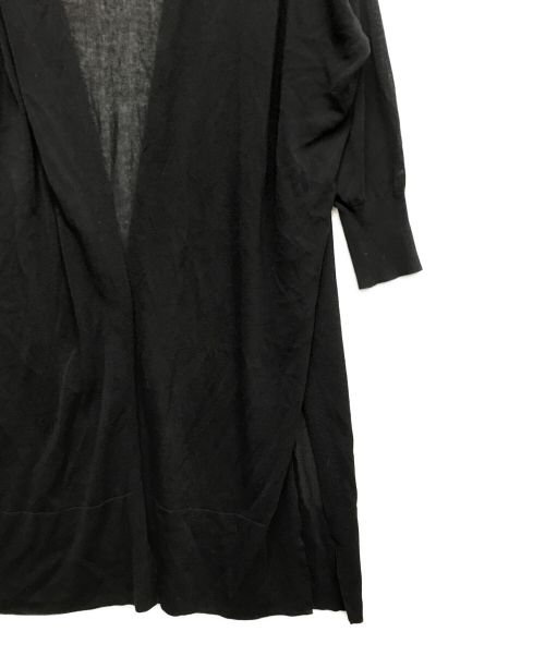 MUSE de Deuxieme Classe（ミューズ ドゥーズィエム クラス）MUSE de Deuxieme Classe (ミューズ ドゥーズィエム クラス) Vネックロングカーディガン ブラック サイズ:記載無の古着・服飾アイテム