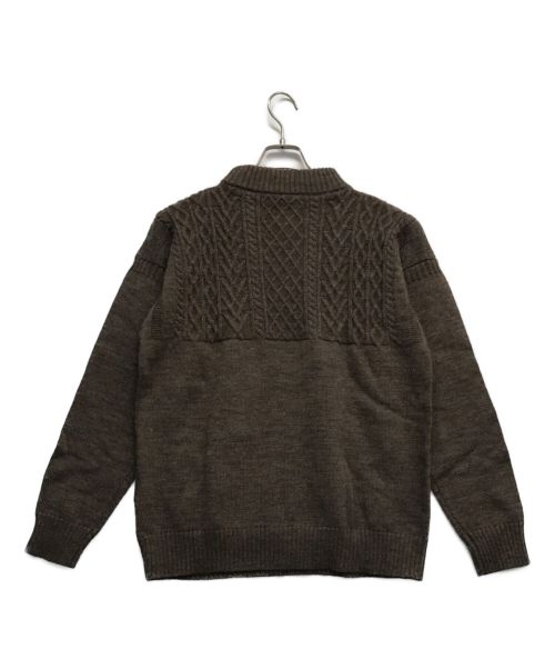 Snow peak（スノーピーク）Snow peak (スノーピーク) ミドルケージクルーネックニット ブラウン サイズ:Mの古着・服飾アイテム