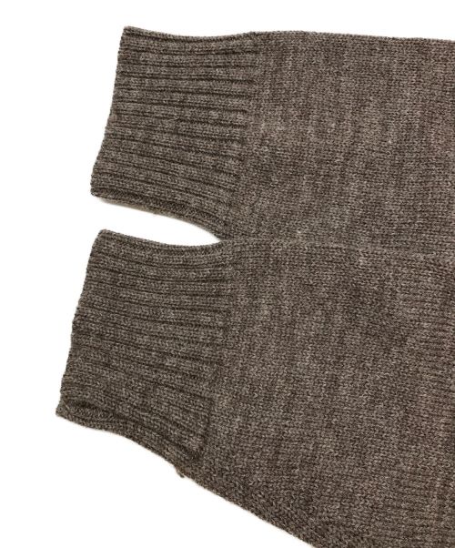 Snow peak（スノーピーク）Snow peak (スノーピーク) ミドルケージクルーネックニット ブラウン サイズ:Mの古着・服飾アイテム