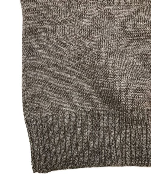 Snow peak（スノーピーク）Snow peak (スノーピーク) ミドルケージクルーネックニット ブラウン サイズ:Mの古着・服飾アイテム