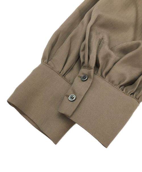 RBS（アールビーエス）RBS (アールビーエス) ボックスプリーツ シャツ ワンピース ベージュ サイズ:1 未使用品の古着・服飾アイテム