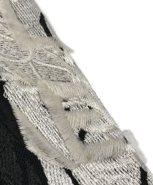 doublet（ダブレット）doublet (ダブレット) LINED CHAOS EMBROIDERY WIDE TAPERED TROUSERS ブラック サイズ:XSの古着・服飾アイテム