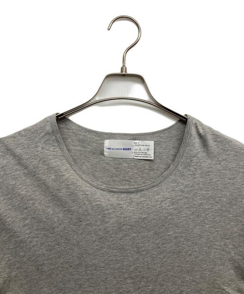 COMME des GARCONS SHIRT（コムデギャルソンシャツ）COMME des GARCONS SHIRT (コムデギャルソンシャツ) クルーネックTシャツ グレー サイズ:Xの古着・服飾アイテム