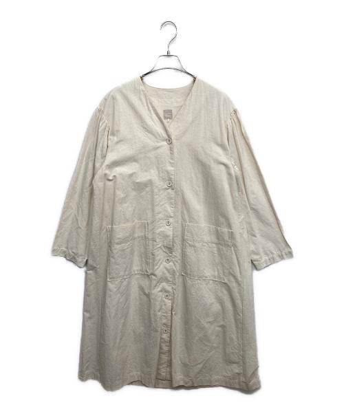 TSUHARU by samansa Mos2（ツハル バイ サマンサモスモス）TSUHARU by Samansa Mos2 (ツハル バイ サマンサモスモス) ノーカラーコート ベージュ サイズ:Fの古着・服飾アイテム