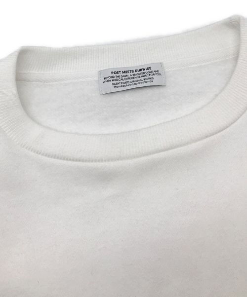 POET MEETS DUBWISE（ポエットミーツダブワイズ）POET MEETS DUBWISE (ポエットミーツダブワイズ) Futureクルーネックスウェット ホワイト サイズ:Fの古着・服飾アイテム